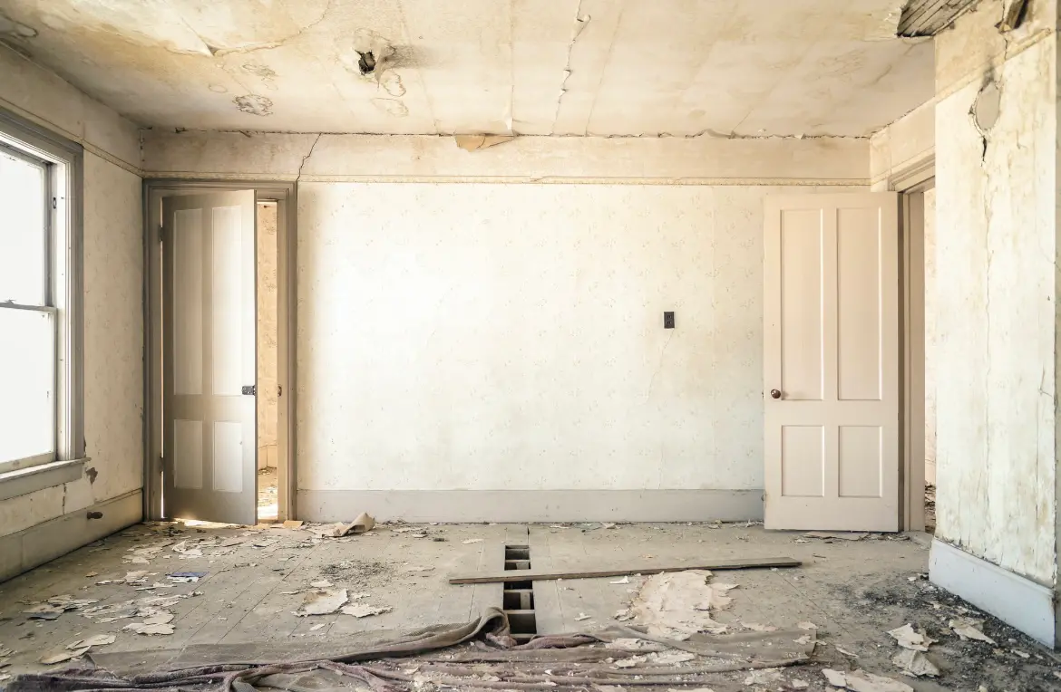 Waste disposal crew managing a cleanout project in Godley